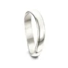 Cosmos Constellation Plain Band In 18ct White Gold