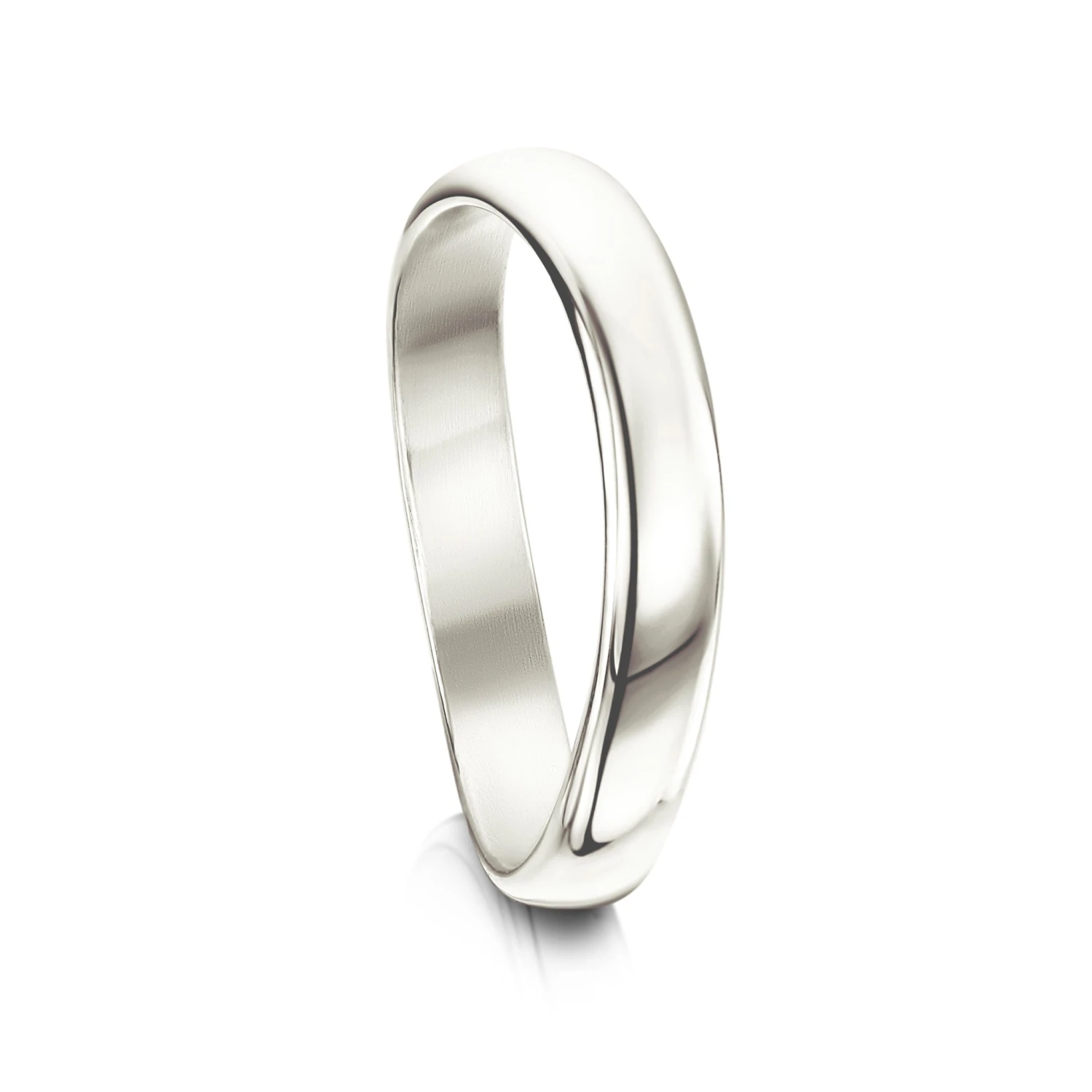 Cosmos Constellation Plain Band In 18ct White Gold 1 Cosmos Constellation Plain Band In 18ct White Gold