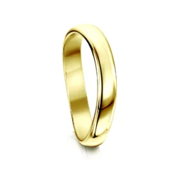Cosmos Constellation Plain Band In 18ct Yellow Gold