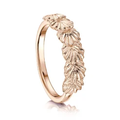Scallop 6-shell Ring In 9ct Rose Gold