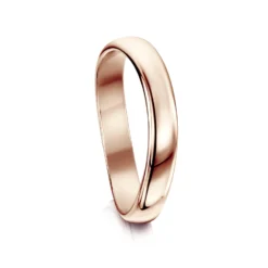 Cosmos Constellation Plain Band In 9ct Rose Gold