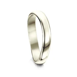 Cosmos Constellation Plain Band In 9ct White Gold