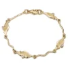 River Ripples 4-link Diamond Bracelet In 9ct Yellow Gold
