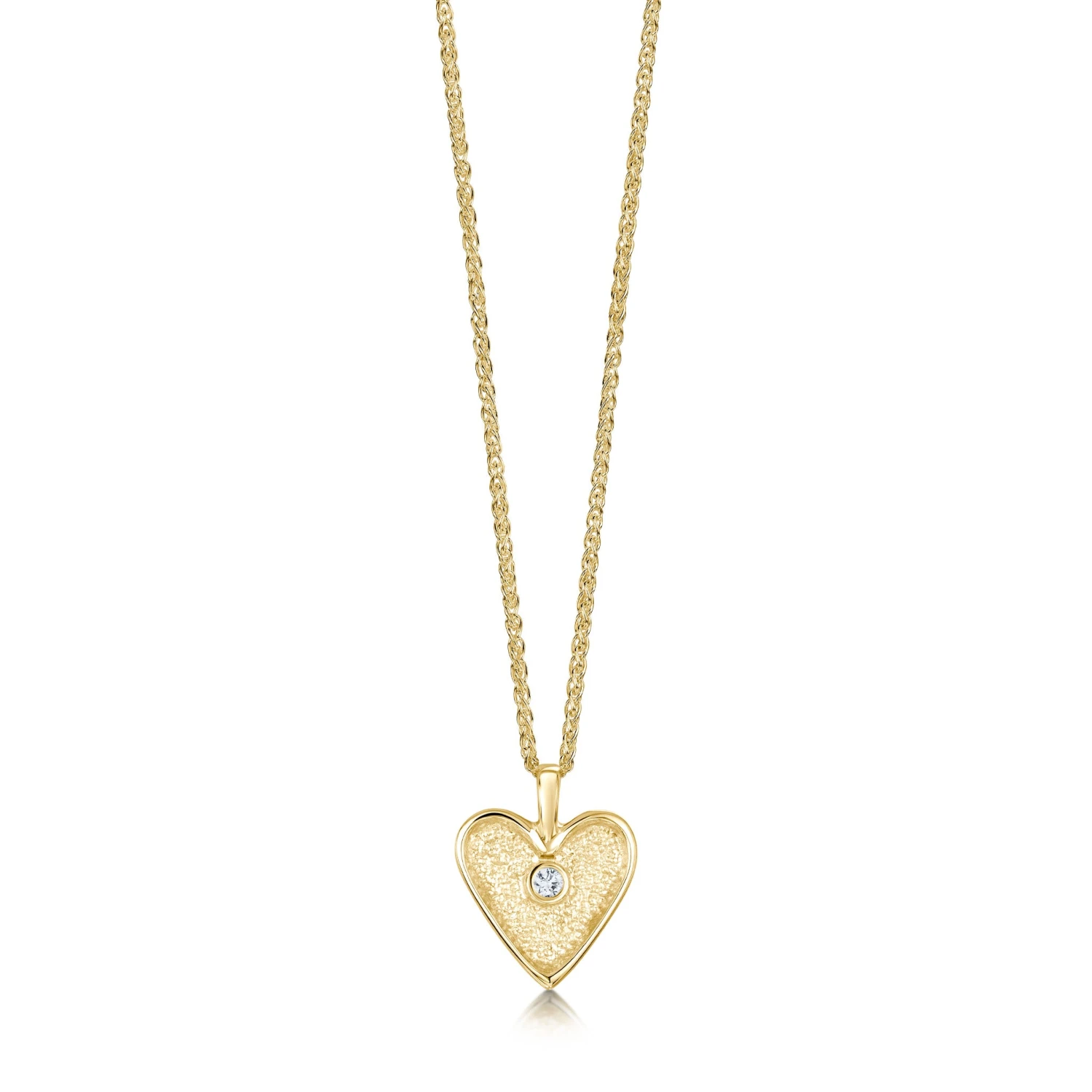 Secret Hearts Diamond Dress Pendant In 9ct Yellow Gold 1 Secret Hearts Diamond Dress Pendant In 9ct Yellow Gold