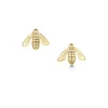 Honeybee Small Stud Earrings In 9ct Yellow Gold