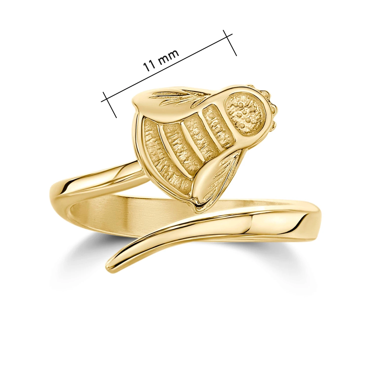 Bumblebee Ring In 9ct Yellow Gold 3 Bumblebee Ring In 9ct Yellow Gold - Image 3