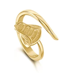 Bumblebee Ring In 9ct Yellow Gold 7 Bumblebee Ring In 9ct Yellow Gold -Bijourist Sales Store 9Y ER273 upright