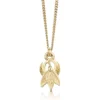 Single Snowdrop Petite Pendant Necklace In 9ct Yellow Gold