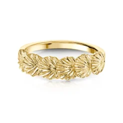 Scallop 6-shell Ring In 9ct Yellow Gold