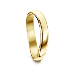 Cosmos Constellation Plain Band In 9ct Yellow Gold