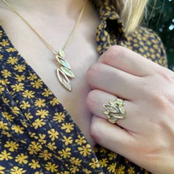 Seasons All Gold Ring In 9ct Yellow, White & Rose Gold -Bijourist Sales Store 9YWR P265 9YWR R265SeasonsAllGoldPendant Ring scaled