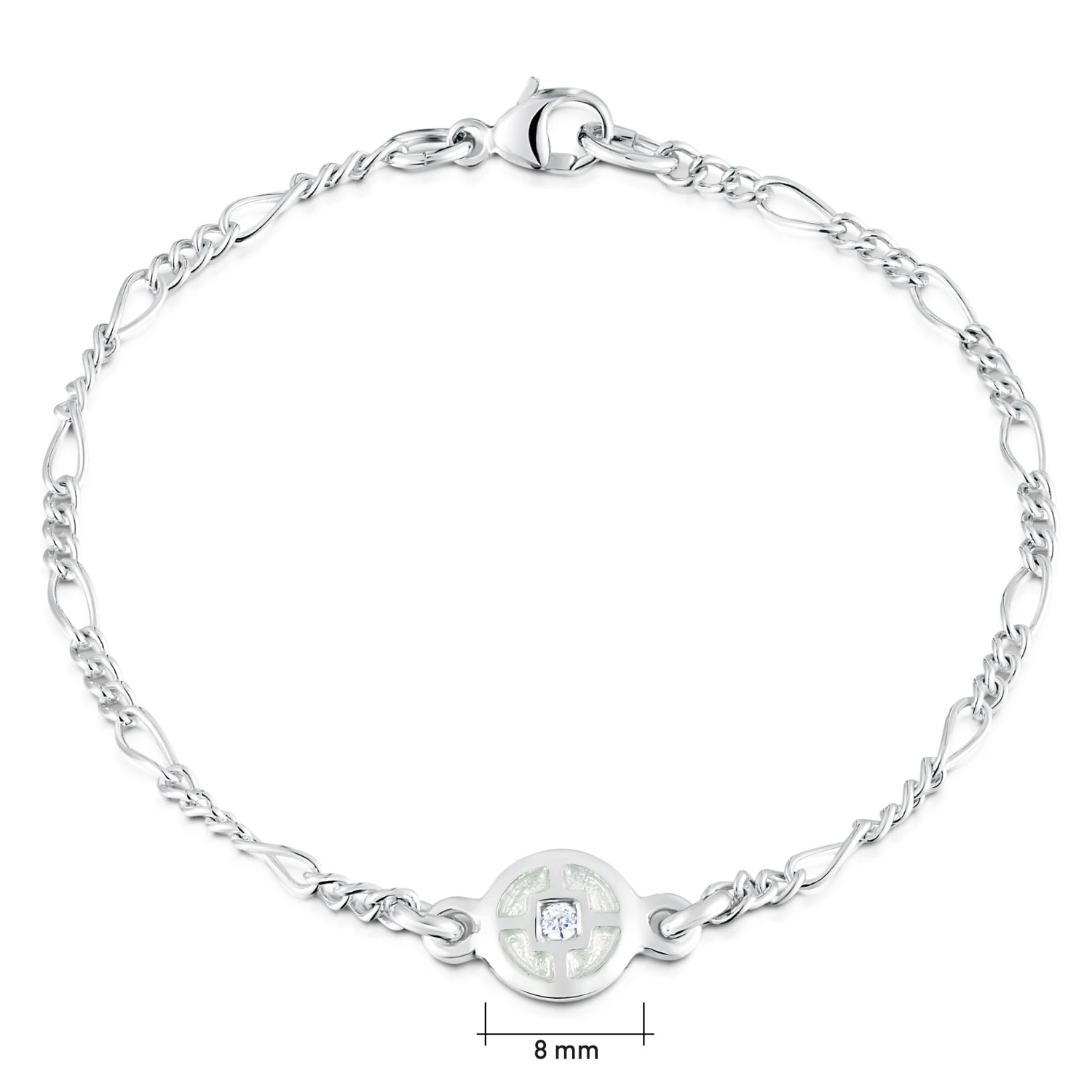 Mine Howe CZ Bracelet In Crystal Enamel 2 Mine Howe CZ Bracelet In Crystal Enamel - Image 2