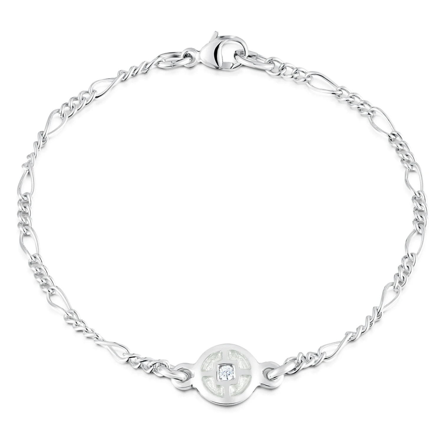 Mine Howe CZ Bracelet In Crystal Enamel 1 Mine Howe CZ Bracelet In Crystal Enamel