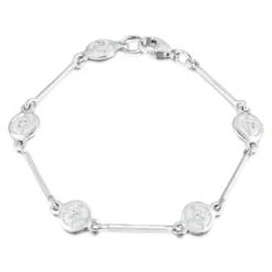 Mine Howe 5-link CZ Bracelet In Crystal Enamel