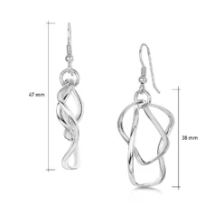 Tidal Small 2-part Hoop Earrings In Sterling Silver 7 Tidal Small 2-part Hoop Earrings In Sterling Silver -Bijourist Sales Store E160 2 sizes