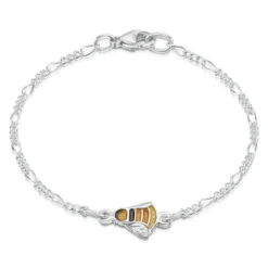 Great Yellow Bumblebee Single-Bee Enamel Bracelet