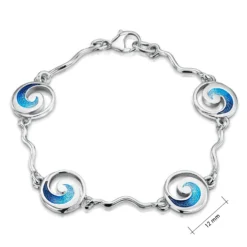 Pentland Enamel Bracelet In Sterling Silver -Bijourist Sales Store EBL051 PENT sizes