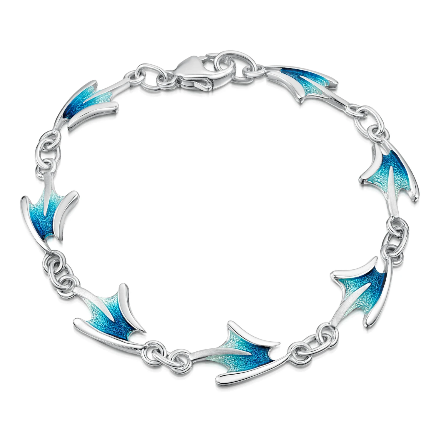 Sea Motion 7-link Bracelet In Tempest Enamel 1 Sea Motion 7-link Bracelet In Tempest Enamel