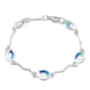 Sea & Surf Bracelet In Ocean Hue Enamel