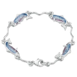 Salmon Bracelet In Sterling Silver
