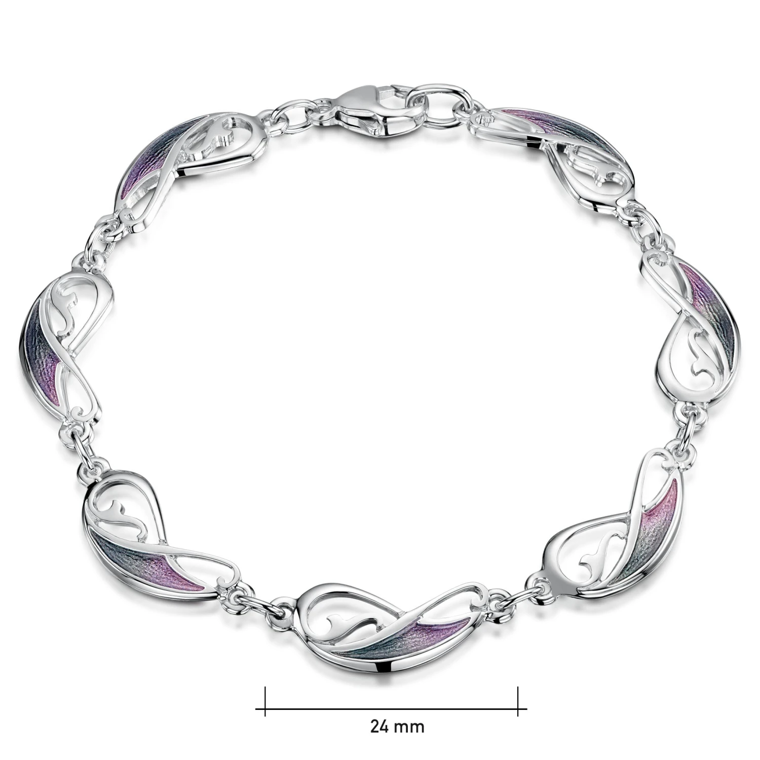 Mill Sands Enamel Bracelet In Sterling Silver 2 Mill Sands Enamel Bracelet In Sterling Silver - Image 2