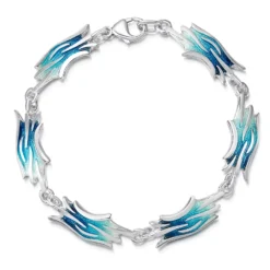 Sea Motion 6-link Dress Bracelet In Tempest Enamel