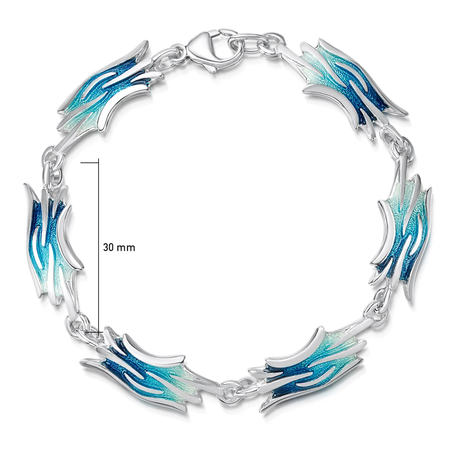 Sea Motion 6-link Dress Bracelet In Tempest Enamel 2 Sea Motion 6-link Dress Bracelet In Tempest Enamel - Image 2