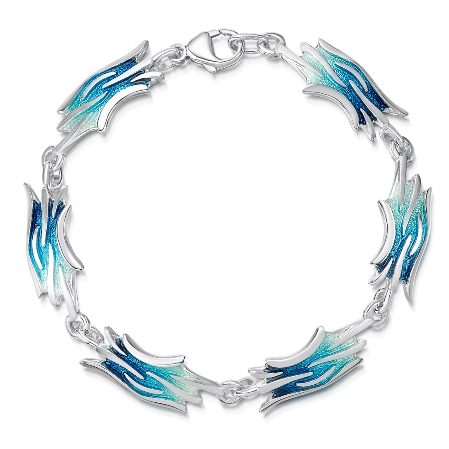 Sea Motion 6-link Dress Bracelet In Tempest Enamel 1 Sea Motion 6-link Dress Bracelet In Tempest Enamel
