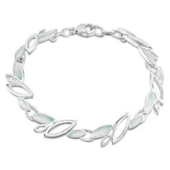 Seasons Sterling Silver Bracelet In Winter Enamel