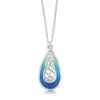 Tidal Treasures Small Pendant In Ocean Hue Enamel