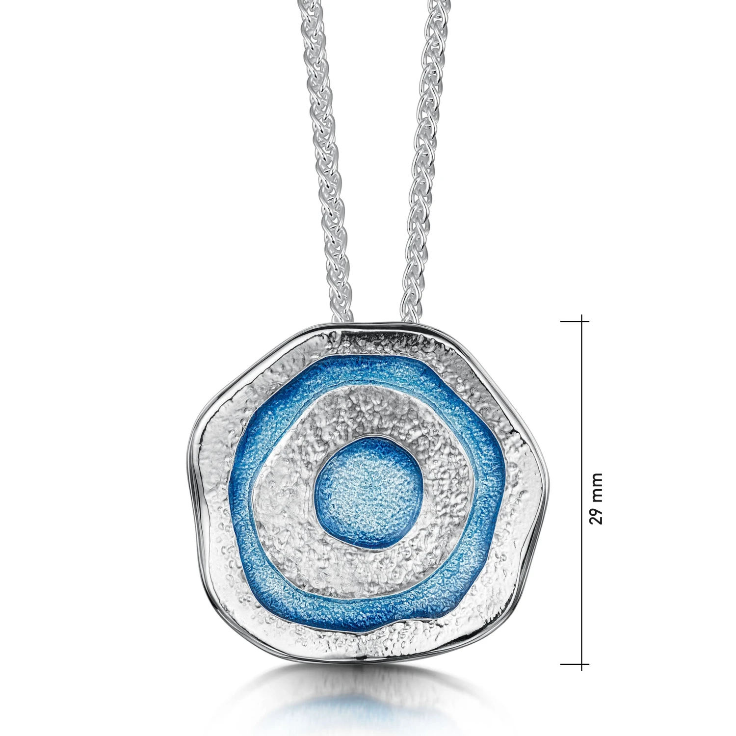 Brodgar Eye Enamelled Dress Pendant Necklace In Sterling Silver 2 Brodgar Eye Enamelled Dress Pendant Necklace In Sterling Silver - Image 2