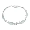 Rowan Cubic Zirconia Bracelet In Frost Enamel