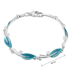 Rowan Moonstone Bracelet In Sage Enamel -Bijourist Sales Store ESBL0159 SAGE sizes
