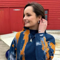 Orkney Yole Pendant In Tempest Enamel -Bijourist Sales Store LeannewearingOrkneyYole