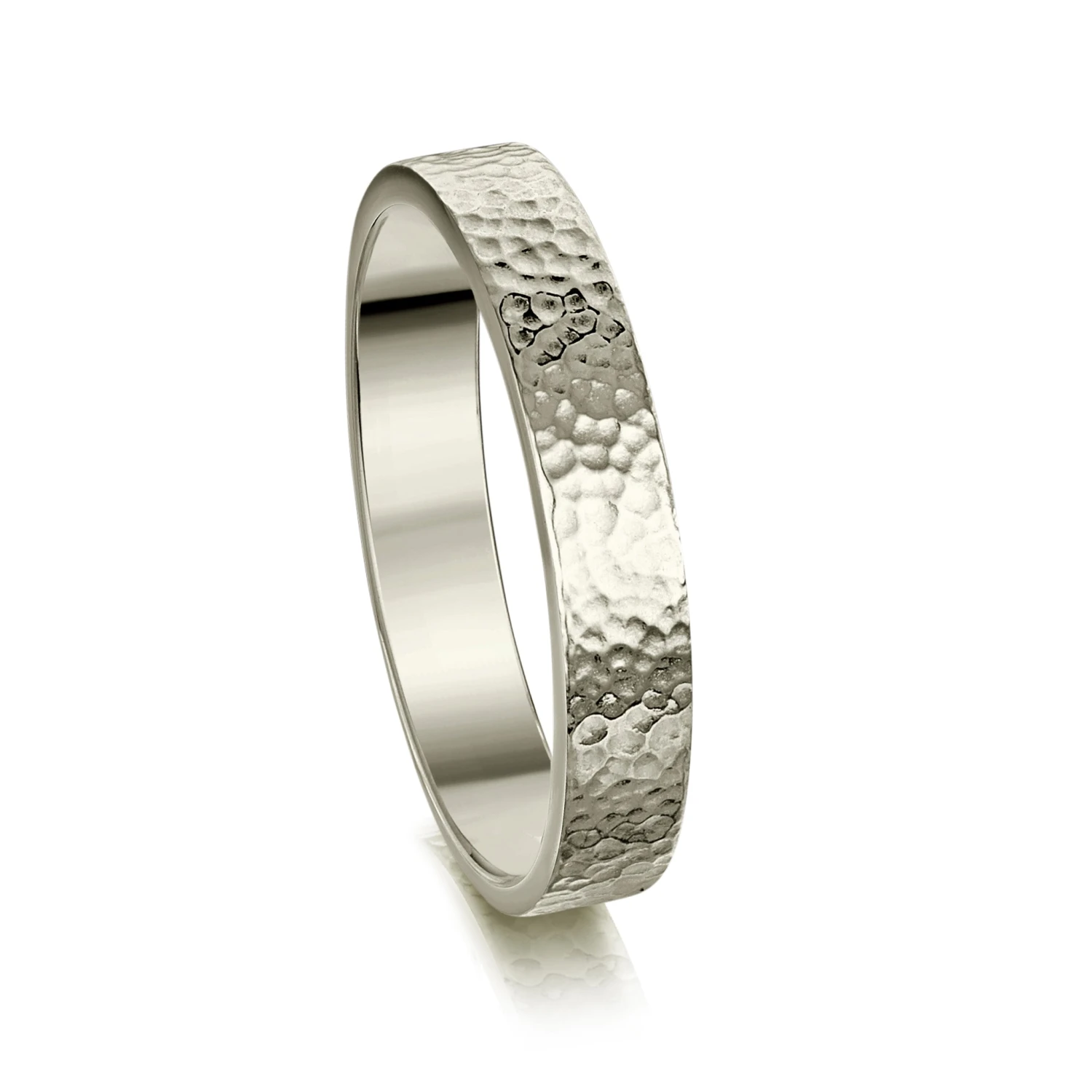 Honeycomb 4mm Textured Ring In Platinum By Sheila Fleet Jewellery 1 Honeycomb 4mm Textured Ring In Platinum By Sheila Fleet Jewellery