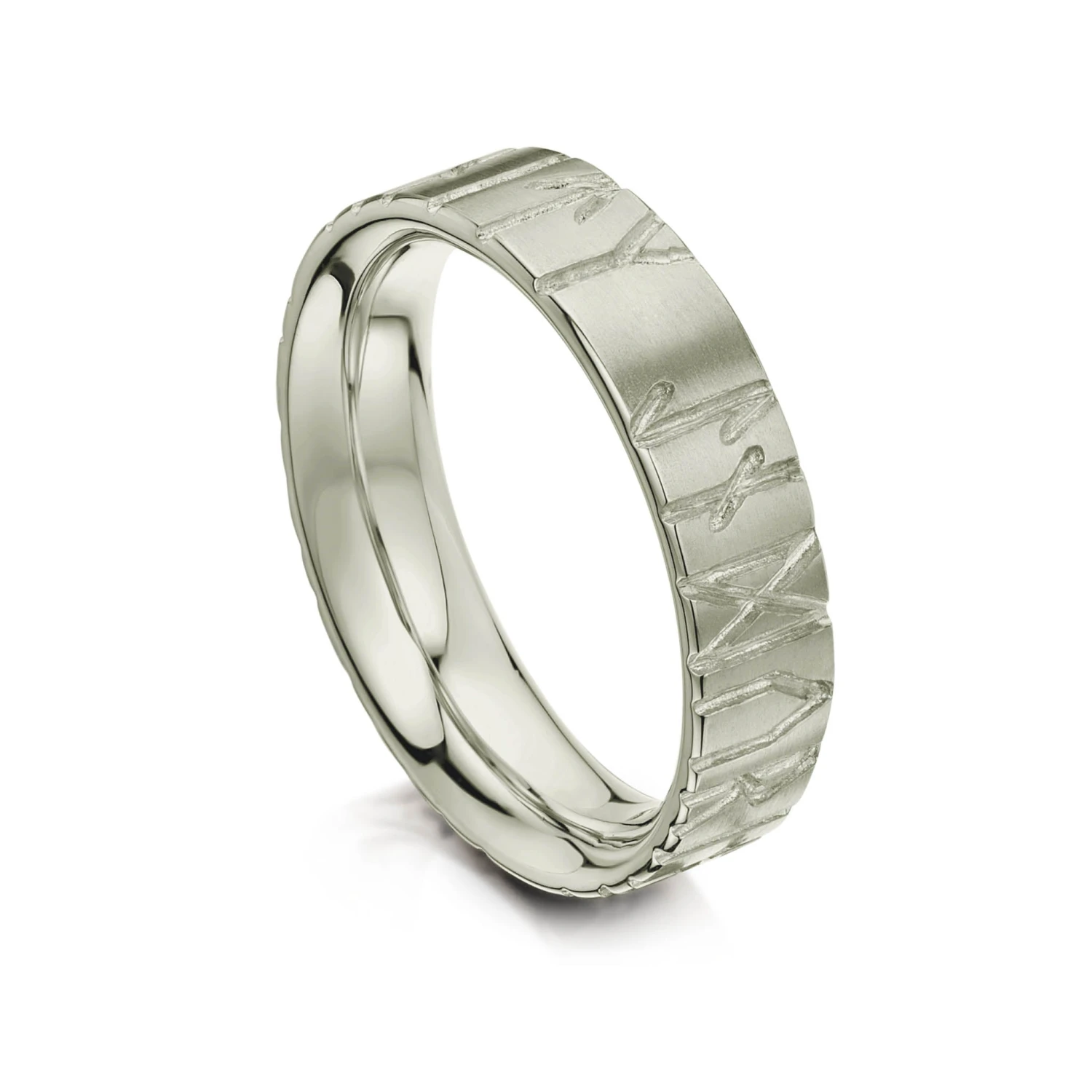 Runic Ring In Platinum
